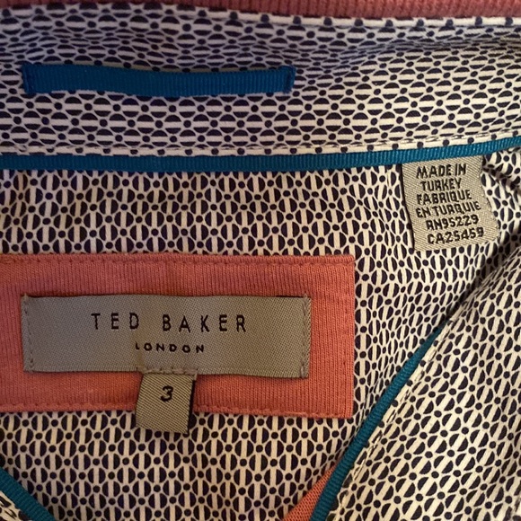 Men’s Ted Baker London Polo, Pink, Size = 3 (M), NWOT - Picture 2 of 4